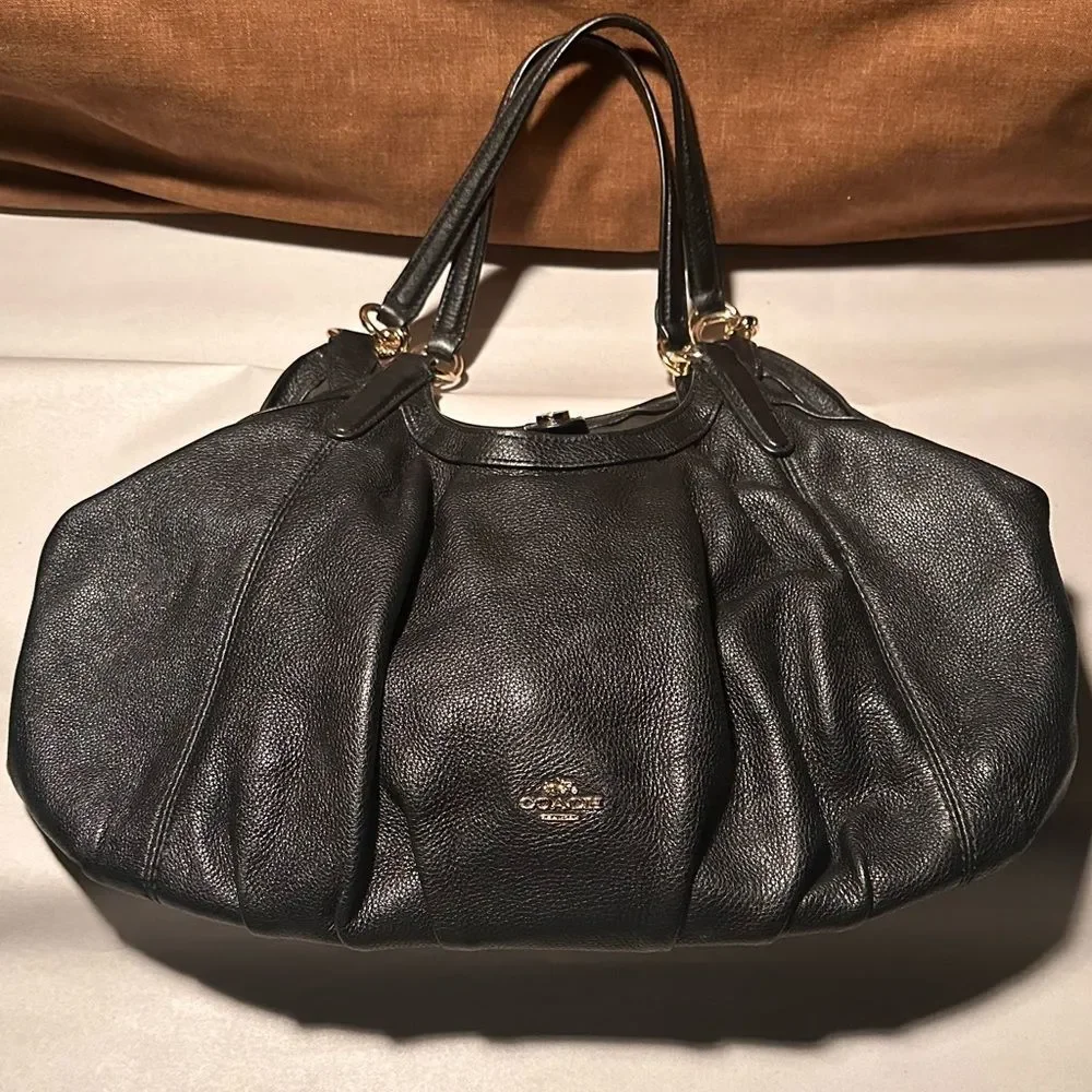 Coach  Pebble Leather Lily Shoulder Bag​